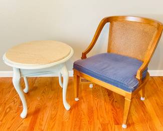 Mid Century Cane Backed Chair