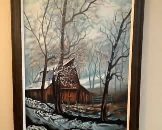 Framed Cabin Art