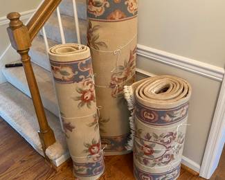 Recently cleaned rugs that look brand new.