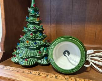 C61 - $40. Ceramic Table top Christmas Tree. Measures 12.5" tall.