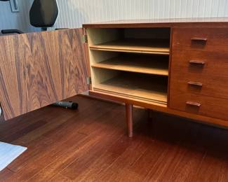 C2 - $1750. MCM Ry Mobler Credenza. Made in Denmark. Measures 78.5" Wide x 19.5" Deep x 31" Tall