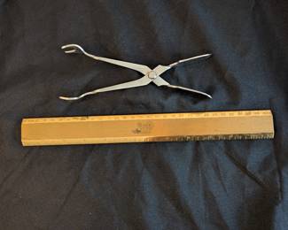 C92- $20. Georg Jensen Stainless Sugar Cube/Ice Tongs.