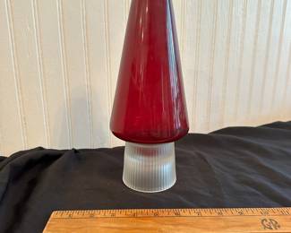 C23 - $40. Per Lutken for Holmegaard. "Hygge" Lamp Measures 4.5" Wide x 10.5" Tall
