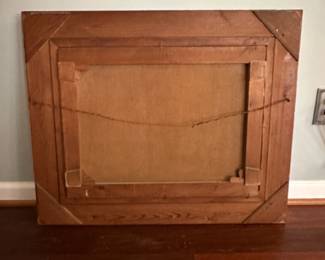 C13 - $750. Original Painting by Vilhelm P. Jensen. 1906. Beautiful Framing. Measures 32" wide x 27" tall.