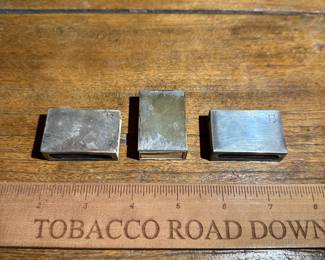 D6 - $20 Each. 3 Sterling Matchbook Covers.