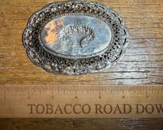 D1 - $75. Sterling Dish. Measures 4.75" x 3.5".