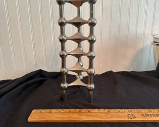 C36 - $95. Set of 6 Modular Nagel Candlesticks. Can be stacked or used individually.