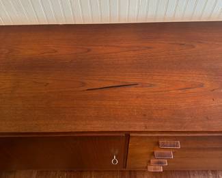 C2 - $1750. MCM Ry Mobler Credenza. Made in Denmark. Measures 78.5" Wide x 19.5" Deep x 31" Tall