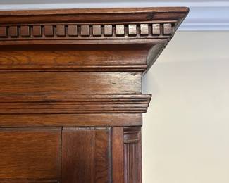 C12 - $500. Antique Danish Bureau Bookcase Desk. 125 Years old From Denmark Measures 46" Wide x 22" Deep x 88" Tall