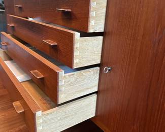 C2 - $1750. MCM Ry Mobler Credenza. Made in Denmark. Measures 78.5" Wide x 19.5" Deep x 31" Tall