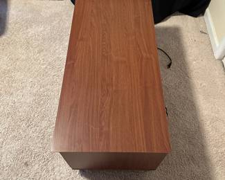 C64 - $30. Media Stand. Measures 43" wide x 18" deep x 18" tall.