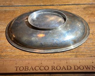 D2 - $260. Sterling Silver Tray. Monogrammed "MSL". Measures 7.75" x 5.75".