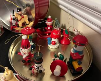 C58 - $20. Large lot of Vintage Wooden Ornaments.