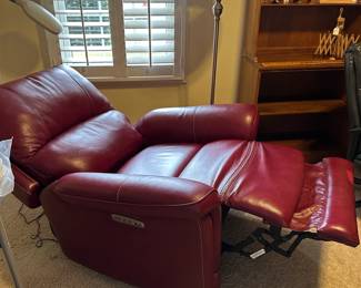 C65a - $400. Rooms To Go - Triple Power Recliner. In great condition, other than small scuff on bottom of foot rest unseen when up right. Measures 38" wide x 33" deep x 42" tall.