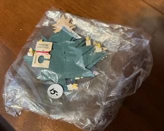 C65 - $15. Vintage Handmade Christmas Trees with Candles on limbs. Very cute