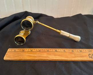 C33 - $125. Mother of Pearl Opera Glasses by Cornelius Knudsen Denmark. Excellent condition!