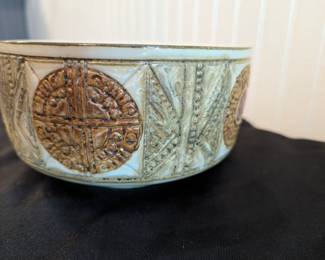 C94 - $30. Royal Copenhagen Kari Christensen MCM Bowl. Measures 6.75" Round x 3.5" Tall