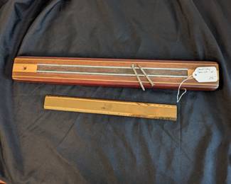 C91 - $25. David Levy Magnetic Knife Strip, Davis CA. Strong magnet that will support several knives. Measures 18" long.