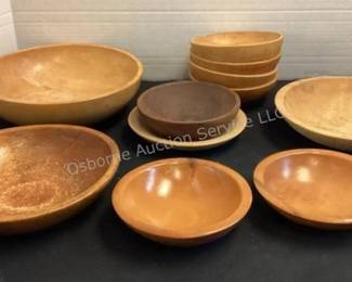 Wood bowls (some Munising bowls)