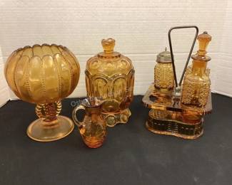 Amber glass collectibles
