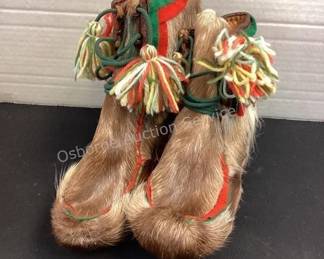 Reindeer hide boots