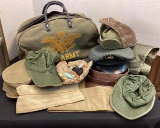 Military Hats & Bag