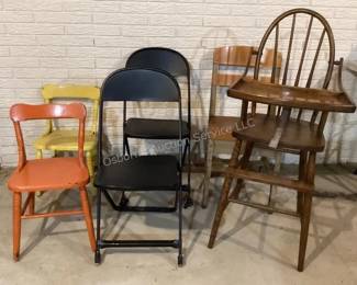 Wood children's chairs, folding chairs & more