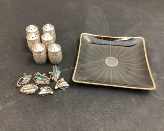 Sterling jewelry, sterling shakers