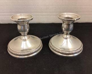 Sterling candlesticks