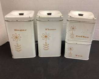 Vintage kitchen canister set