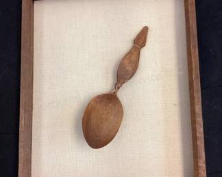 Norwegian carved spoon