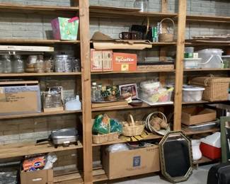 Canning jars, kitchen wares, baskets & more