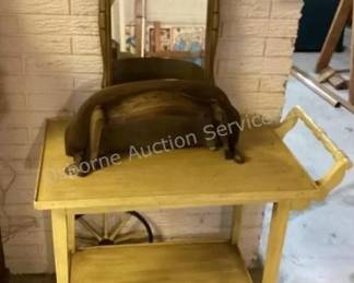 Tea cart & MCM decor