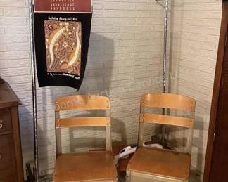 Clothes rack, chairs & more