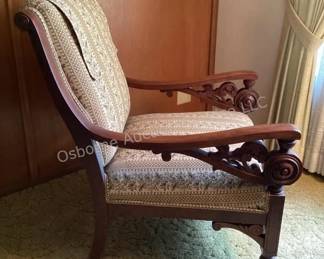 Norwegian carved chair