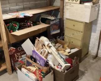 Christmas decor, ribbon, crafts & more