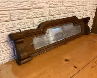 Oak buffet mirror