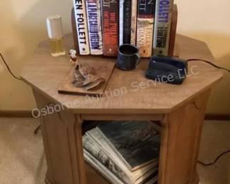 MCM end table & contents