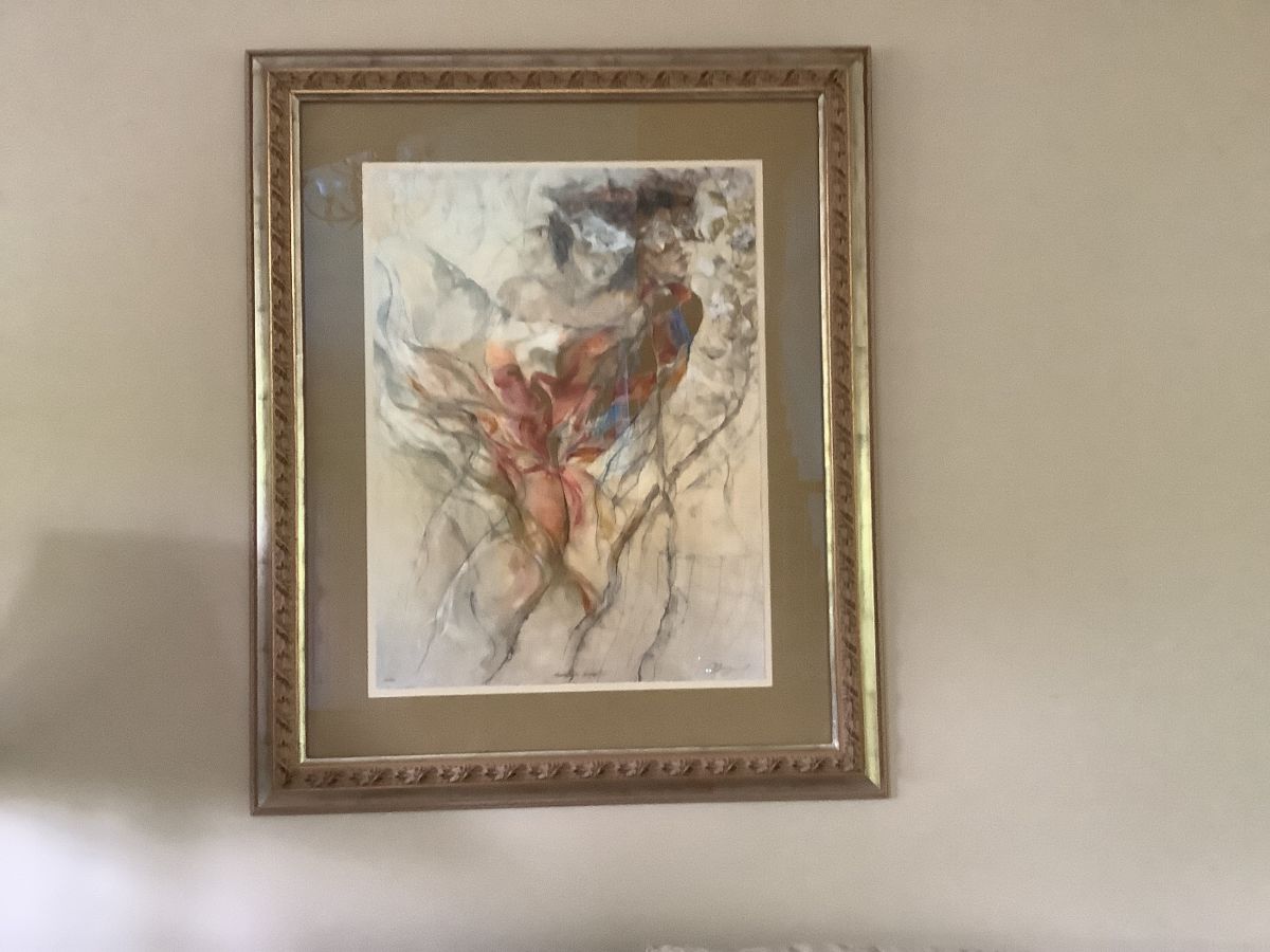 Gary Benfield seriolithograph . Harlequin Spring