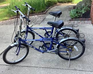 Dahon Mariner folding bicycles. 7 speeds