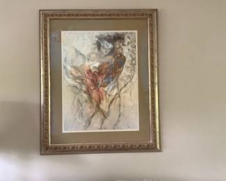 Gary Benfield seriolithograph . Harlequin Spring