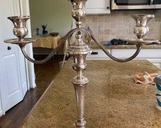 Sterling silver candelabra