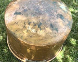 BUY IT NOW! $375.00. Antique Copper Apple Butter Kettle. 18" x 24" Dovetail joints, rolled rim, hand forged iron handle