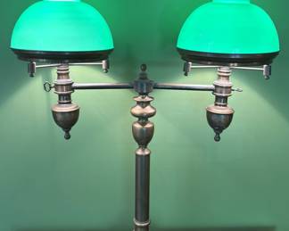 BUY IT NOW! $275.00. 1920'S Case Glass Double Barrister Lamp.
