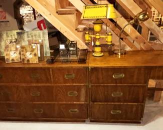 "Campaigner" Dresser and Desk.