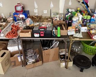 The garage is packed.