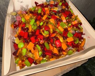 Christmas candy decorations.