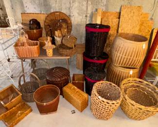 Assortment of baskets.