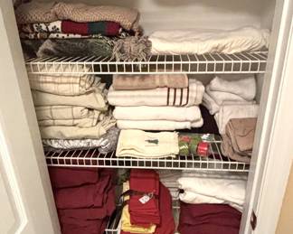 Sheets, towels and more.
