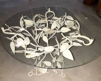 BUY IT NOW! $100.00. Glass Top Tole Table.
